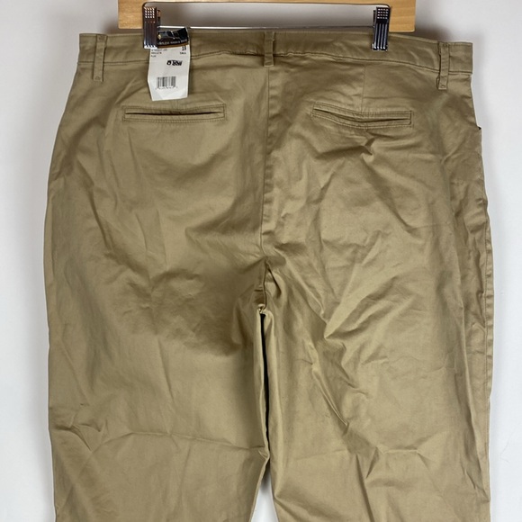Lee All Day Pants Khaki Relaxed Fit Straight Leg Womens Size 18 Tall - Picture 6 of 13